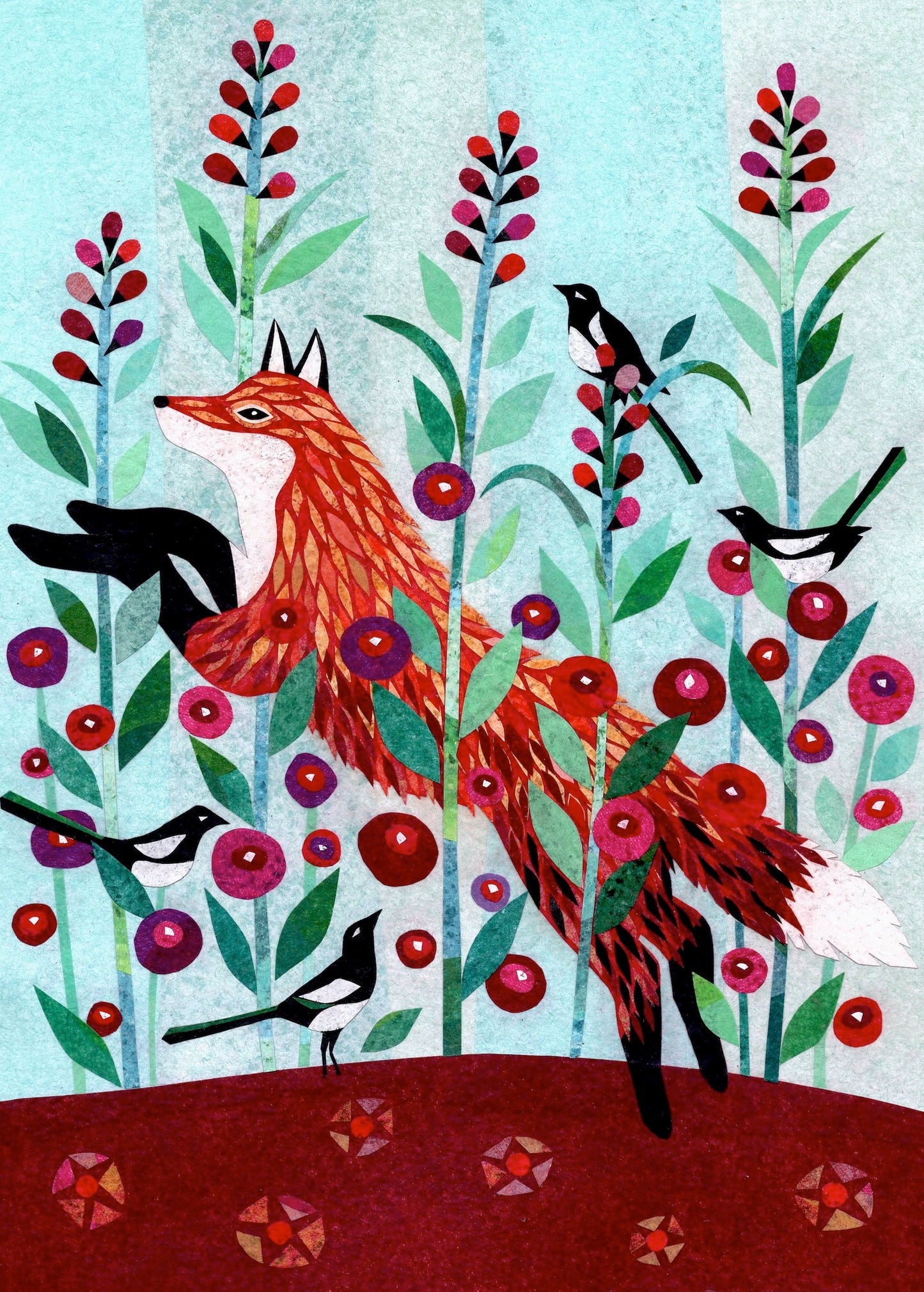 kd23NP Fox and Magpies